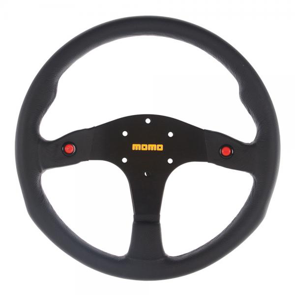 MOMO MOD.80 Steering Wheel - Black Leather